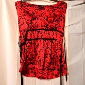 The Limited womens large red and black top